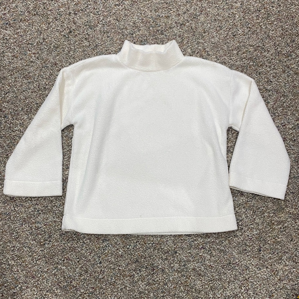 LOFT Cream Sherpa Sweater sweatshirt top